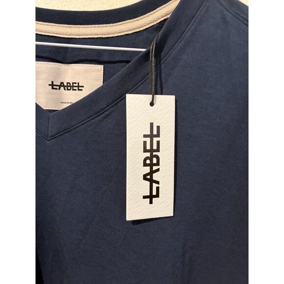 NWT LABEL Men's Navy Go-To Vee Tee - Men's L - Picture 3 of 6
